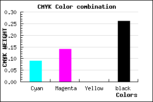 #ACA3BD color CMYK mixer