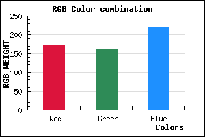 rgb background color #ACA3DD mixer