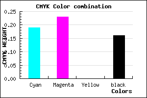 #ACA5D5 color CMYK mixer