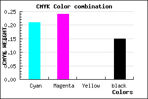 #ACA5D9 color CMYK mixer