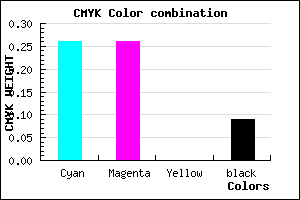 #ACABE7 color CMYK mixer
