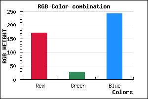 rgb background color #AC1CF2 mixer