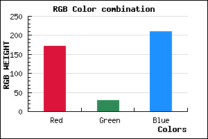 rgb background color #AC1DD2 mixer