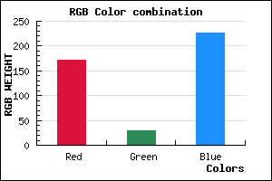 rgb background color #AC1EE2 mixer