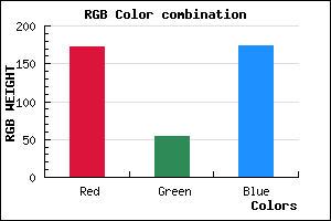 rgb background color #AC36AE mixer