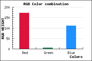 rgb background color #AC066F mixer
