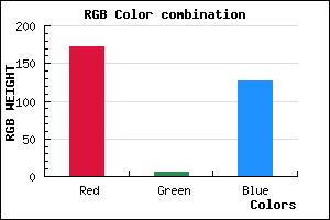 rgb background color #AC067F mixer