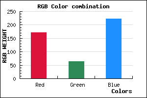 rgb background color #AC3FDF mixer