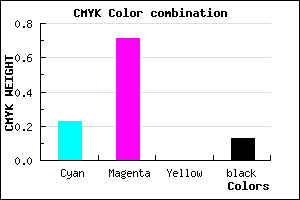 #AC40DE color CMYK mixer