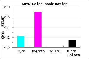 #AC42DC color CMYK mixer