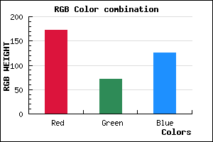 rgb background color #AC487D mixer