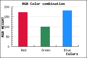 rgb background color #AC63B5 mixer