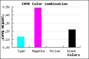 #AD65C7 color CMYK mixer