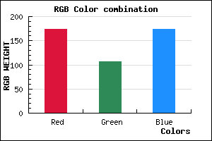 rgb background color #AD6AAE mixer