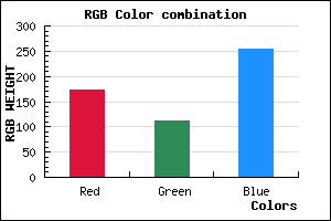 rgb background color #AD70FF mixer