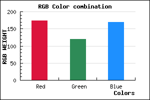 rgb background color #AD77AA mixer