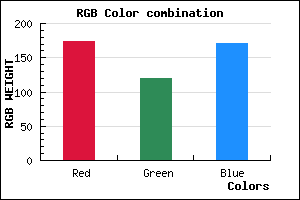 rgb background color #AD77AB mixer