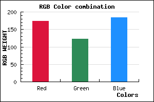 rgb background color #AD7AB8 mixer