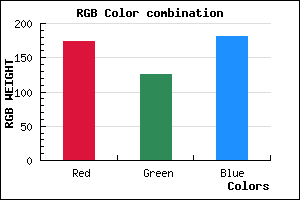 rgb background color #AD7DB5 mixer