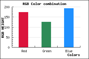 rgb background color #AD7EC1 mixer