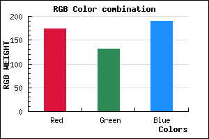 rgb background color #AD84BE mixer