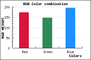 rgb background color #AD93C3 mixer