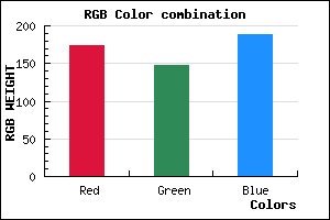 rgb background color #AD94BC mixer