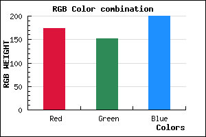 rgb background color #AD98C8 mixer