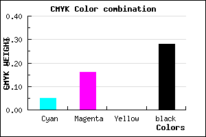 #AD99B7 color CMYK mixer