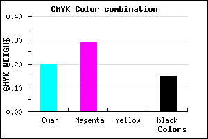 #AD9AD8 color CMYK mixer