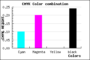 #AD9BC1 color CMYK mixer