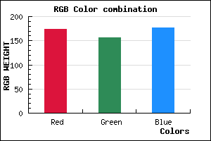 rgb background color #AD9CB0 mixer