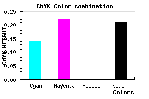 #AD9DC9 color CMYK mixer