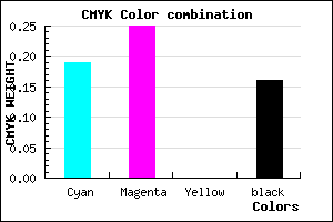 #AD9FD5 color CMYK mixer