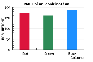 rgb background color #ADA1BB mixer