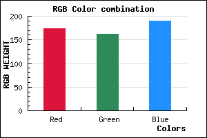 rgb background color #ADA2BE mixer
