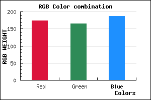 rgb background color #ADA5BB mixer