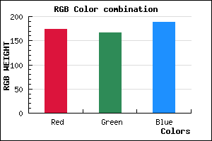 rgb background color #ADA6BC mixer