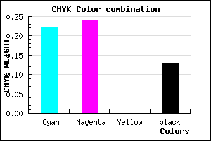 #ADA7DD color CMYK mixer