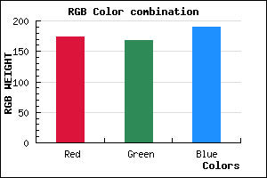 rgb background color #ADA8BE mixer