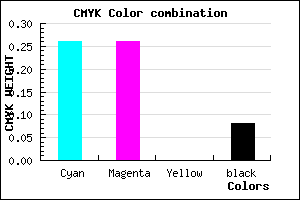 #ADADEB color CMYK mixer