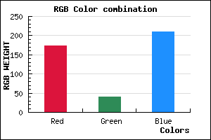 rgb background color #AD29D1 mixer