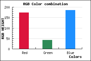 rgb background color #AD2BB9 mixer