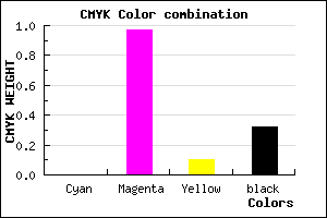 #AD059B color CMYK mixer