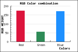 rgb background color #AD37AB mixer