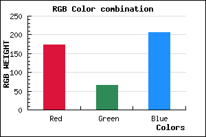 rgb background color #AD42CE mixer