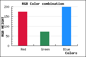rgb background color #AD48C6 mixer