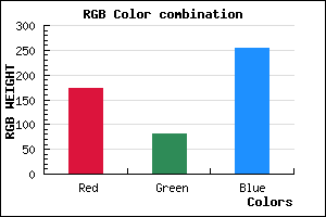 rgb background color #AD51FF mixer