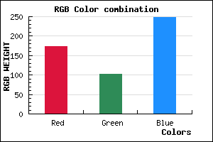 rgb background color #AE66F8 mixer