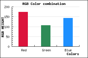 rgb background color #AE6A8F mixer